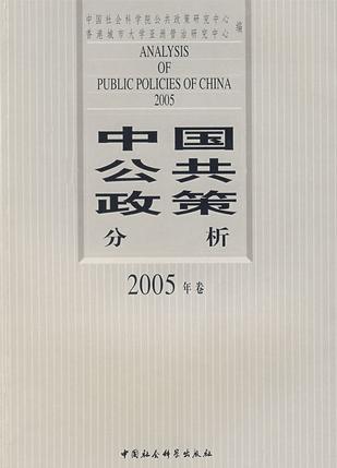 中国公共政策分析