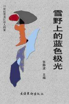 雪野上的蓝色极光