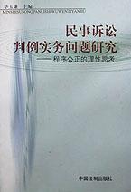 民事诉讼判例实务问题研究